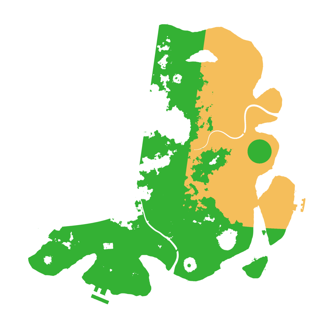 Biome Rust Map: Procedural Map, Size: 3450, Seed: 91394697
