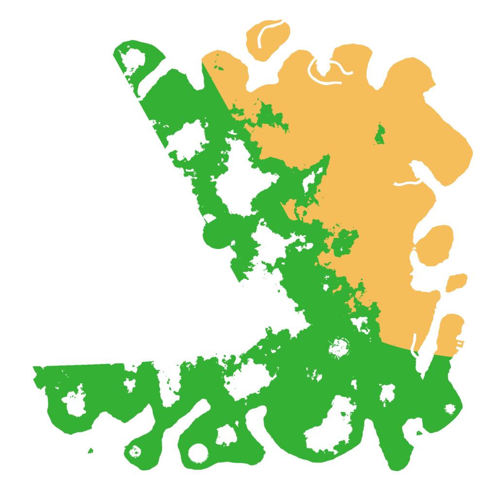 Biome Rust Map: Procedural Map, Size: 4500, Seed: 150243