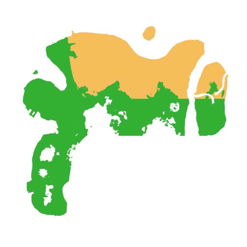 Biome Rust Map: Procedural Map, Size: 2600, Seed: 317399594