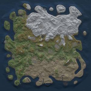 Thumbnail Rust Map: Procedural Map, Size: 4800, Seed: 1892855005, 19 Monuments