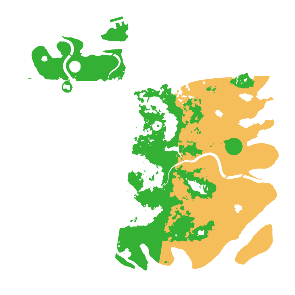 Biome Rust Map: Procedural Map, Size: 4500, Seed: 531655421