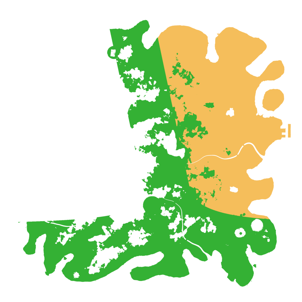 Biome Rust Map: Procedural Map, Size: 4500, Seed: 2007207467
