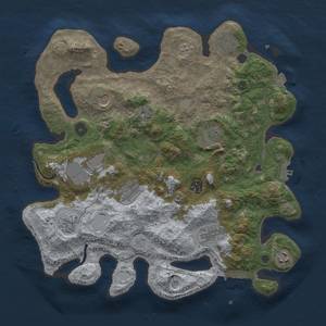 Thumbnail Rust Map: Procedural Map, Size: 3750, Seed: 11570827, 18 Monuments