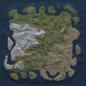 Thumbnail Rust Map: Procedural Map, Size: 4500, Seed: 810358720, 18 Monuments