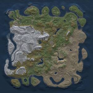 Thumbnail Rust Map: Procedural Map, Size: 4500, Seed: 810358720, 16 Monuments