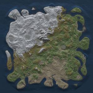 Thumbnail Rust Map: Procedural Map, Size: 5000, Seed: 2017587523, 19 Monuments