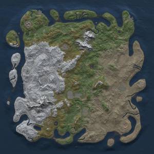 Thumbnail Rust Map: Procedural Map, Size: 5000, Seed: 768097516, 19 Monuments