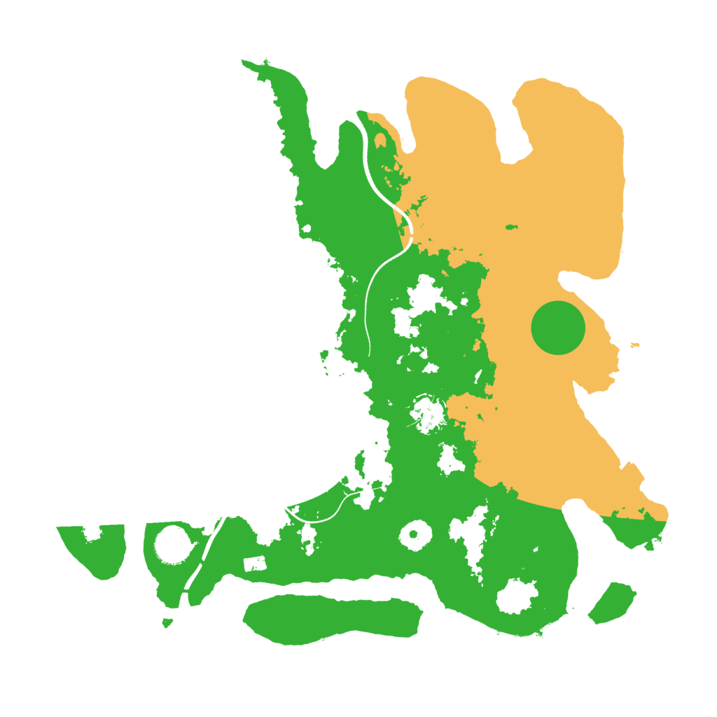 Biome Rust Map: Procedural Map, Size: 3500, Seed: 1471095555
