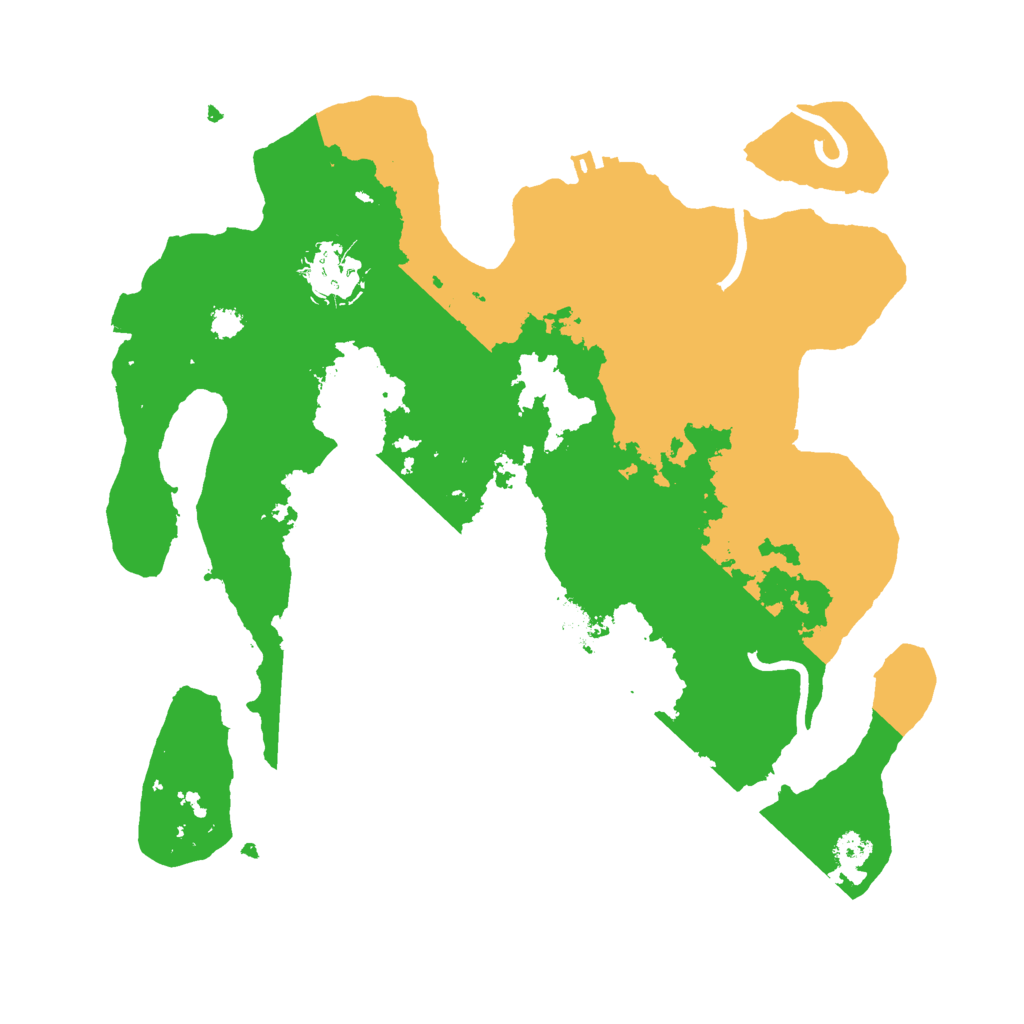 Biome Rust Map: Procedural Map, Size: 3000, Seed: 65166067
