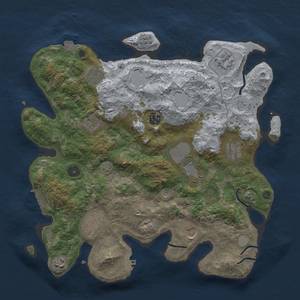 Thumbnail Rust Map: Procedural Map, Size: 3750, Seed: 28189011, 18 Monuments