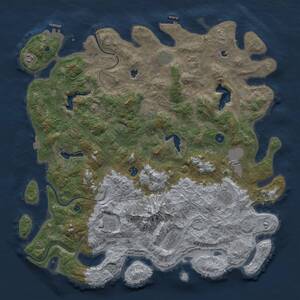 Thumbnail Rust Map: Procedural Map, Size: 5000, Seed: 58825522, 16 Monuments