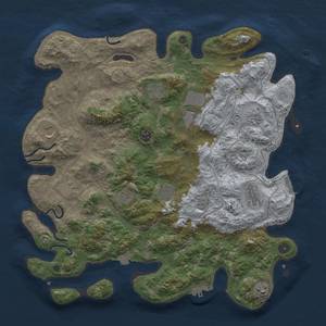 Thumbnail Rust Map: Procedural Map, Size: 4300, Seed: 7923, 19 Monuments