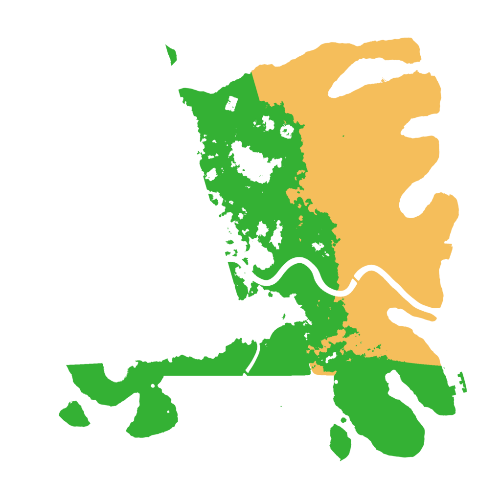 Biome Rust Map: Procedural Map, Size: 3679, Seed: 150000000