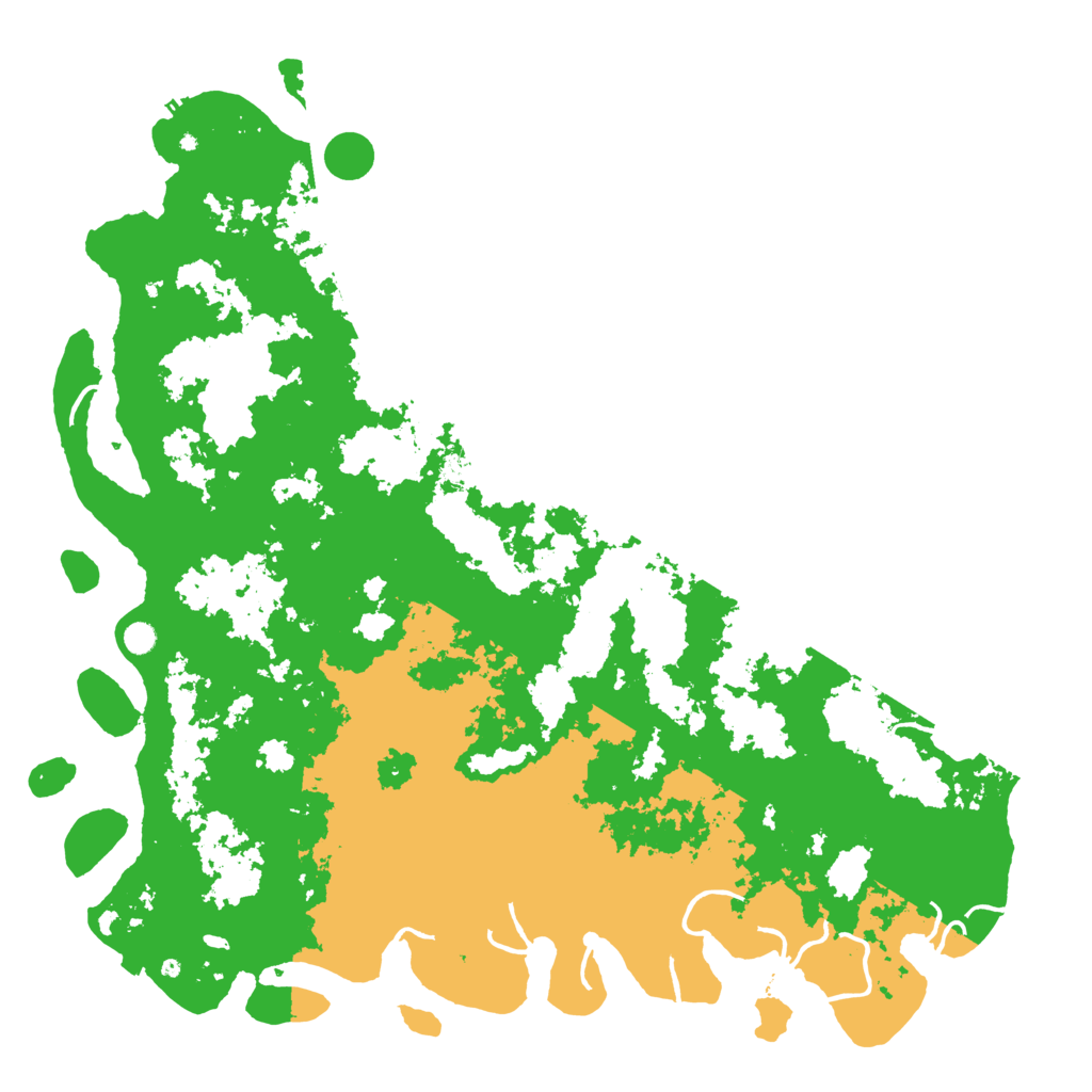 Biome Rust Map: Procedural Map, Size: 6000, Seed: 55543221