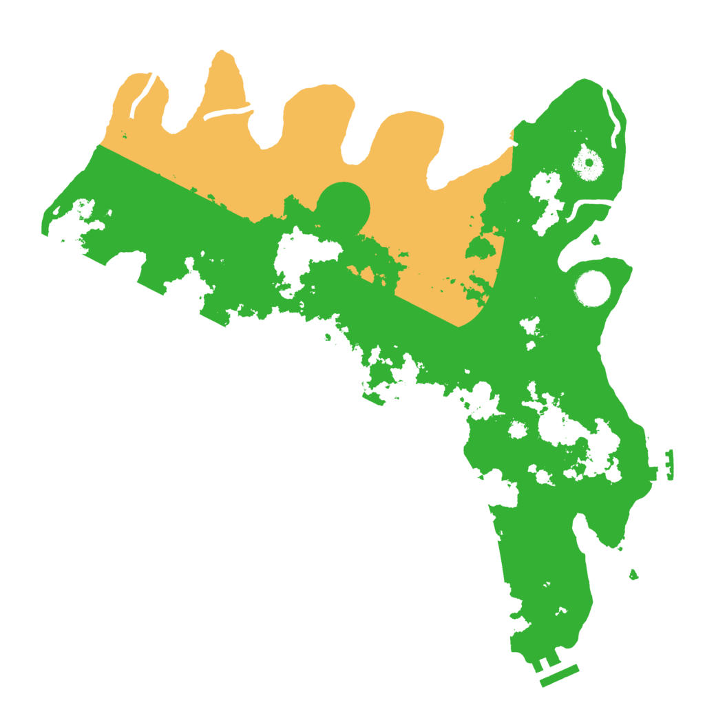 Biome Rust Map: Procedural Map, Size: 3500, Seed: 131250843