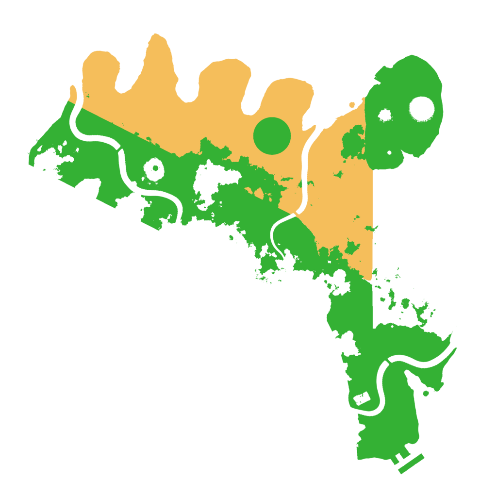 Biome Rust Map: Procedural Map, Size: 3500, Seed: 131250843