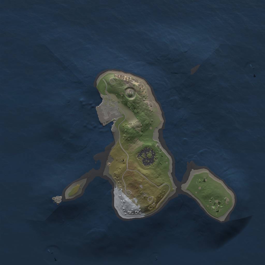 Rust Map: Procedural Map, Size: 1500, Seed: 1152287217, 3 Monuments