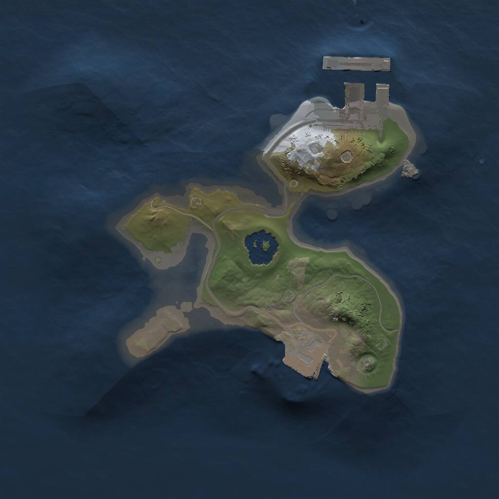 Rust Map: Procedural Map, Size: 1500, Seed: 1181737280, 2 Monuments