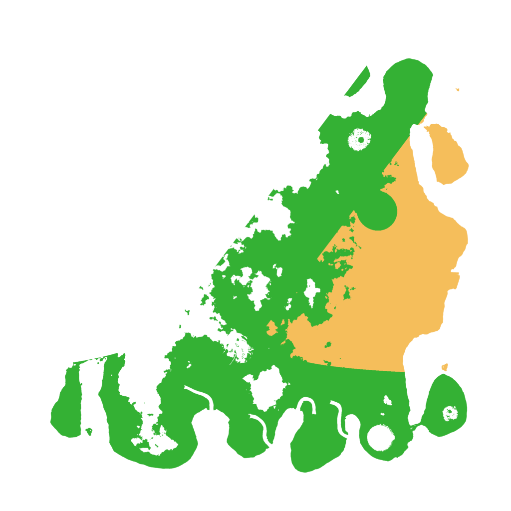 Biome Rust Map: Procedural Map, Size: 3500, Seed: 13154
