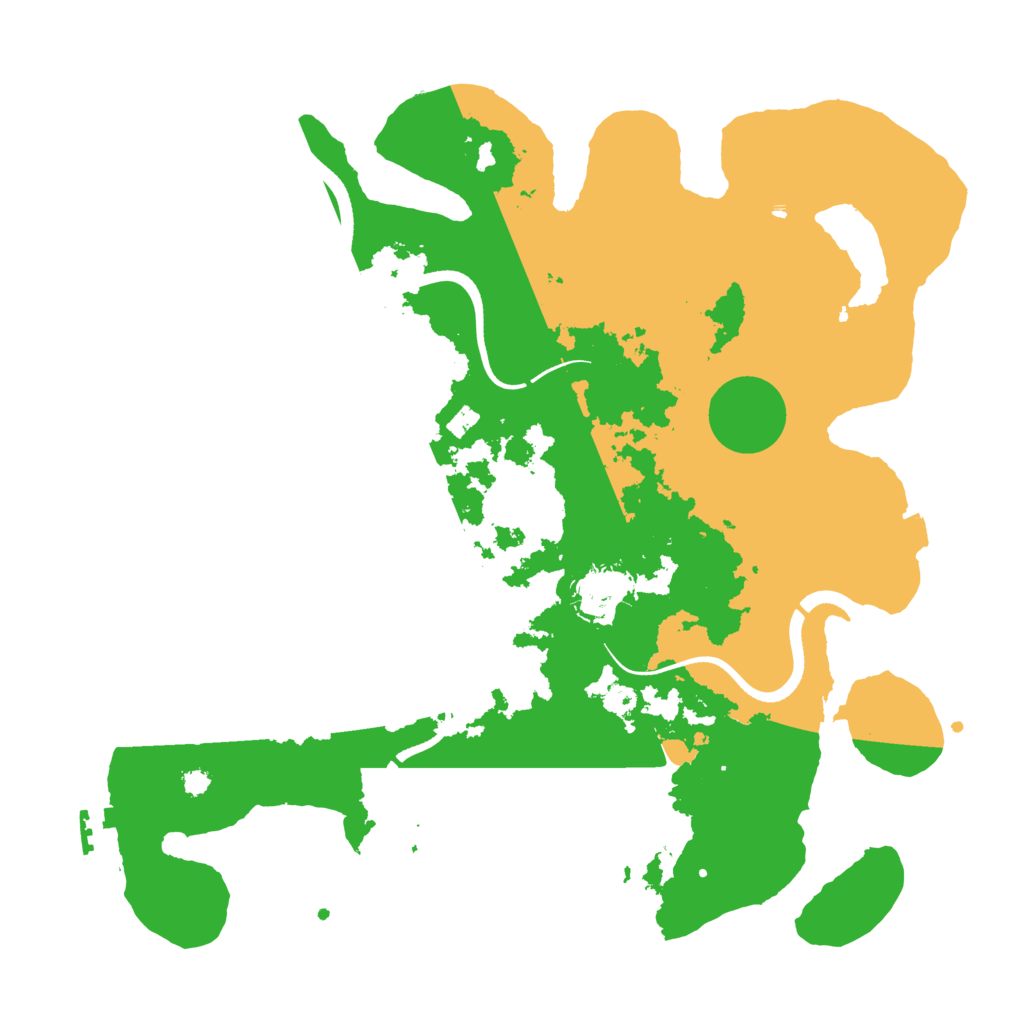 Biome Rust Map: Procedural Map, Size: 3500, Seed: 758996725