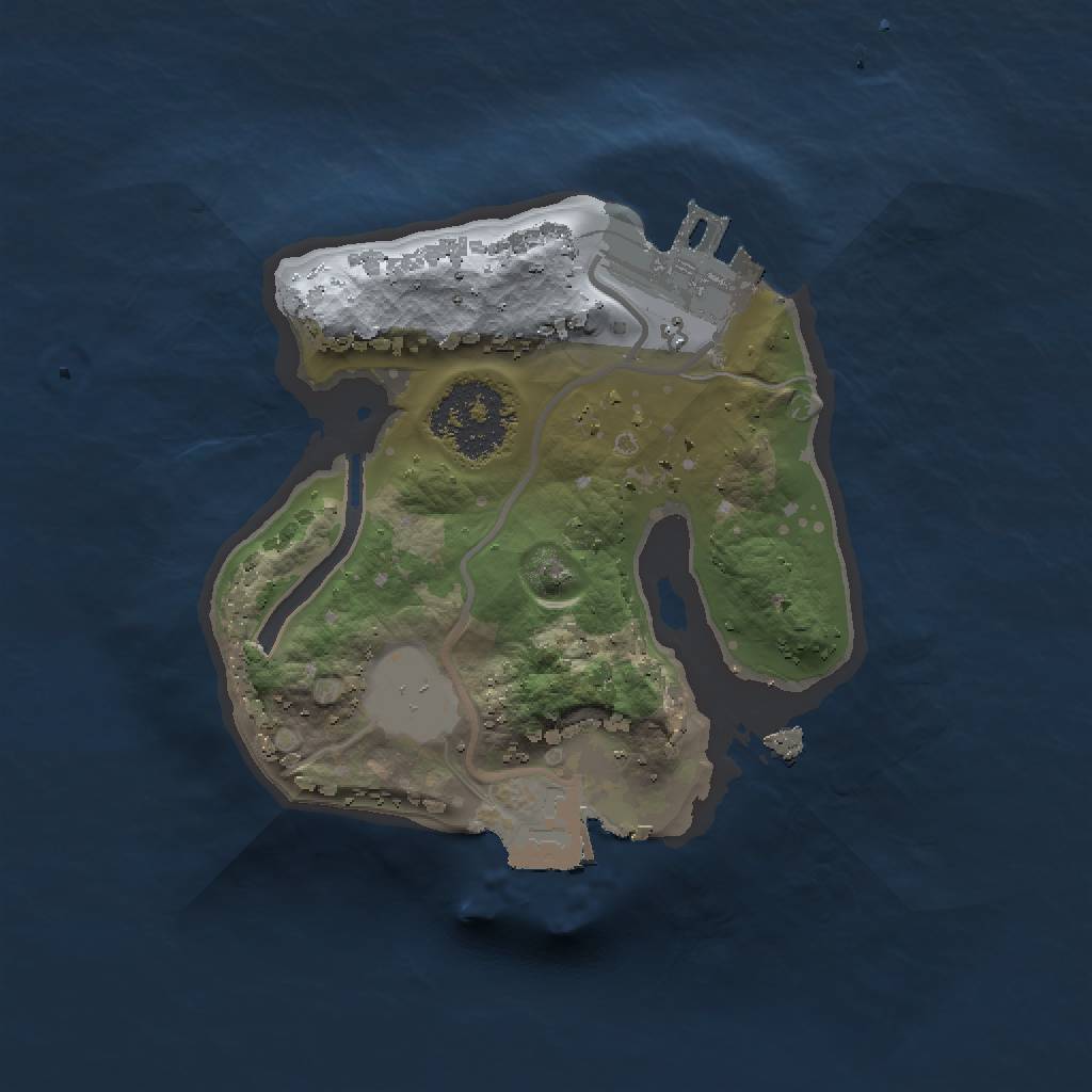 Rust Map: Procedural Map, Size: 1500, Seed: 1005919557, 4 Monuments