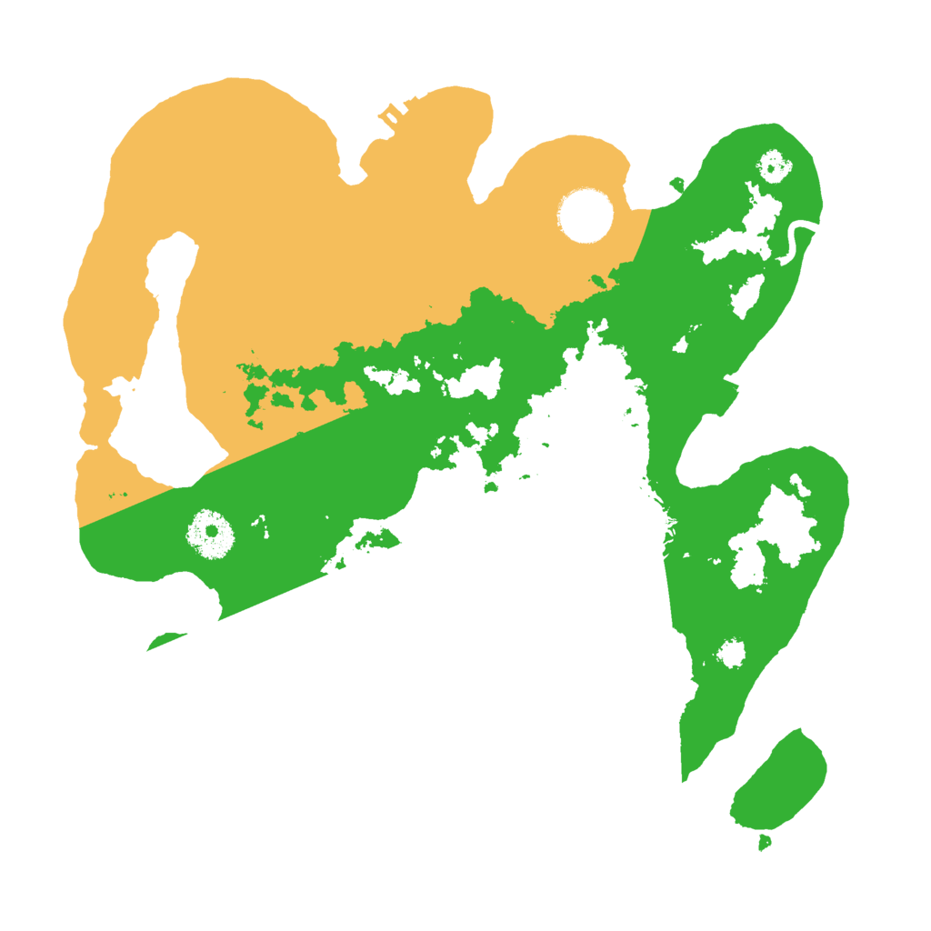 Biome Rust Map: Procedural Map, Size: 3000, Seed: 95454