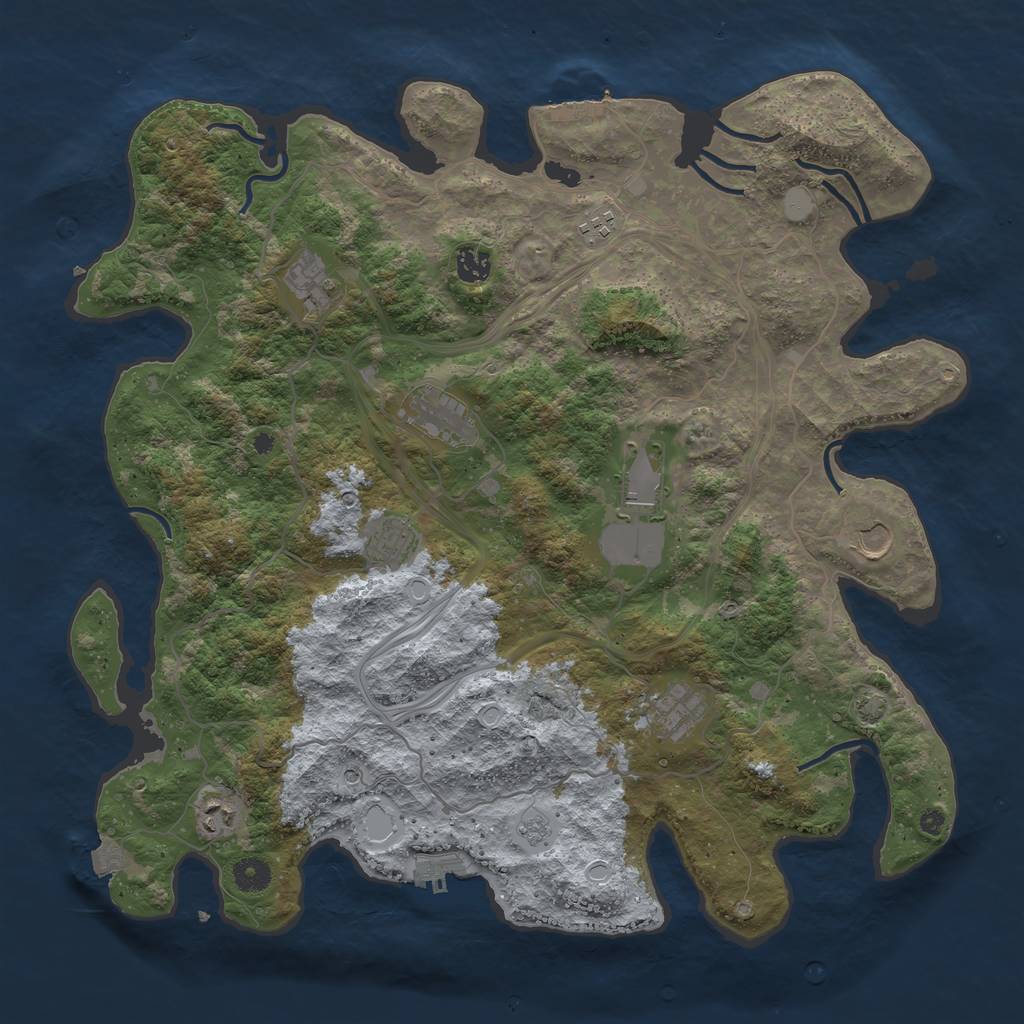 Rust Map: Procedural Map, Size: 4250, Seed: 1731381320, 17 Monuments