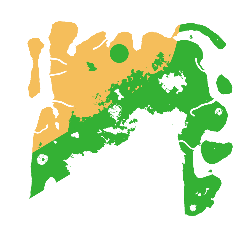 Biome Rust Map: Procedural Map, Size: 3550, Seed: 29196598