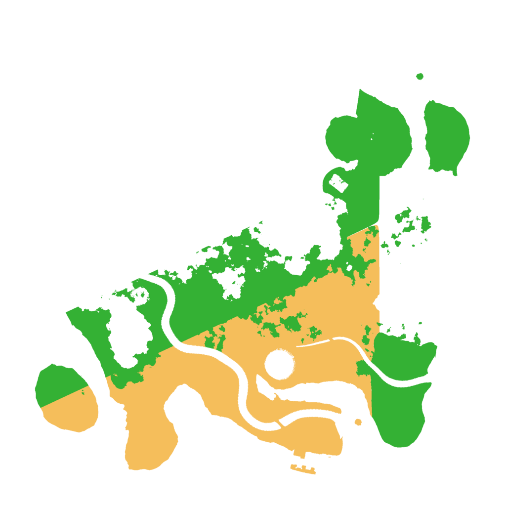 Biome Rust Map: Procedural Map, Size: 3000, Seed: 1848