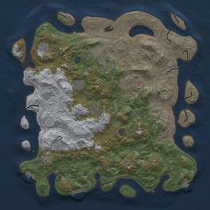 Thumbnail Rust Map: Procedural Map, Size: 4800, Seed: 1656066357, 19 Monuments