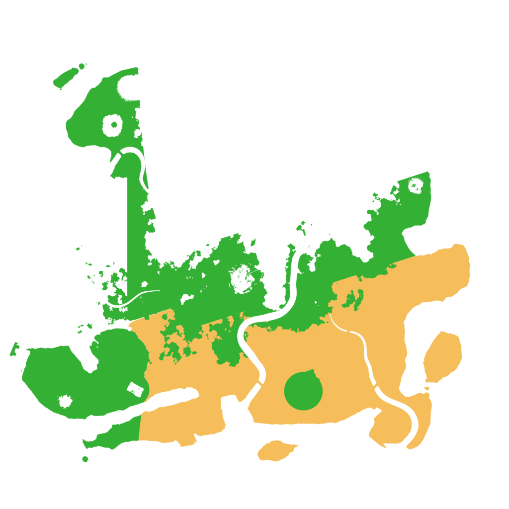 Biome Rust Map: Procedural Map, Size: 3500, Seed: 128094020