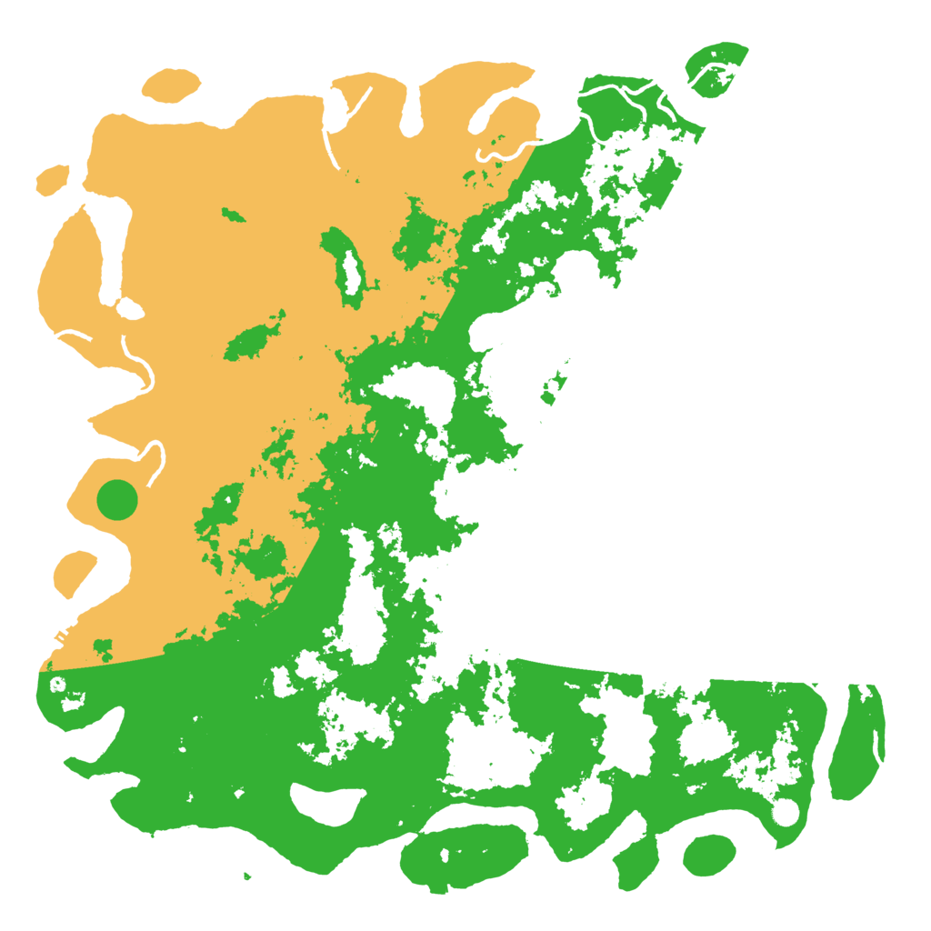 Biome Rust Map: Procedural Map, Size: 6000, Seed: 147946858