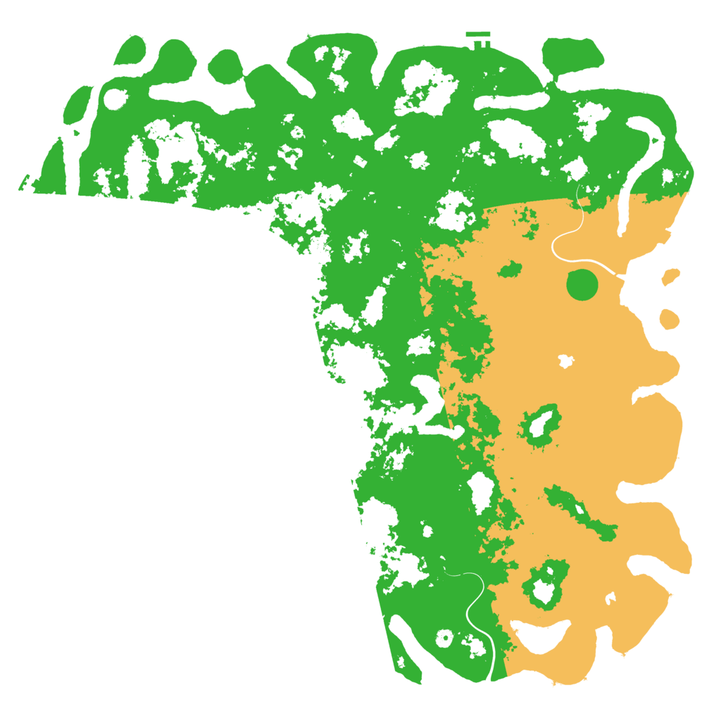 Biome Rust Map: Procedural Map, Size: 6000, Seed: 481041838