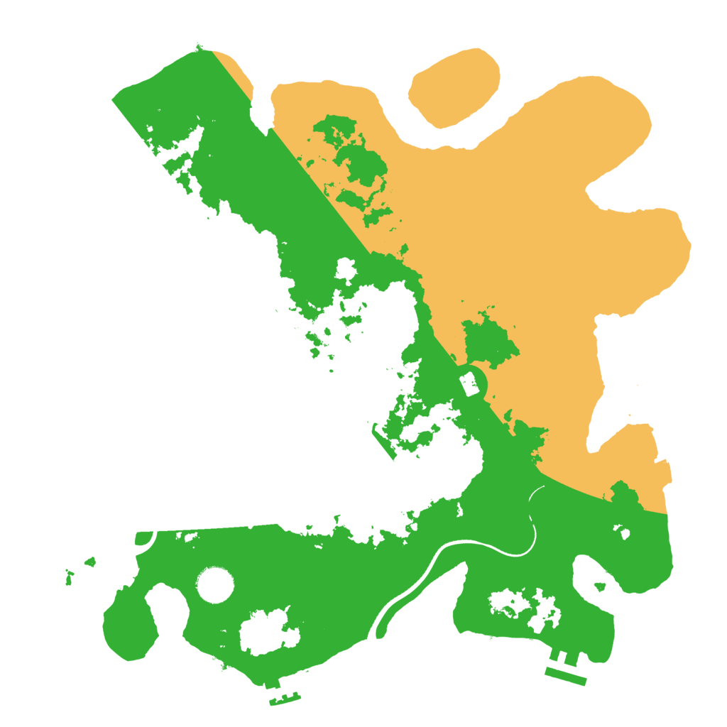 Biome Rust Map: Procedural Map, Size: 3500, Seed: 2031950700