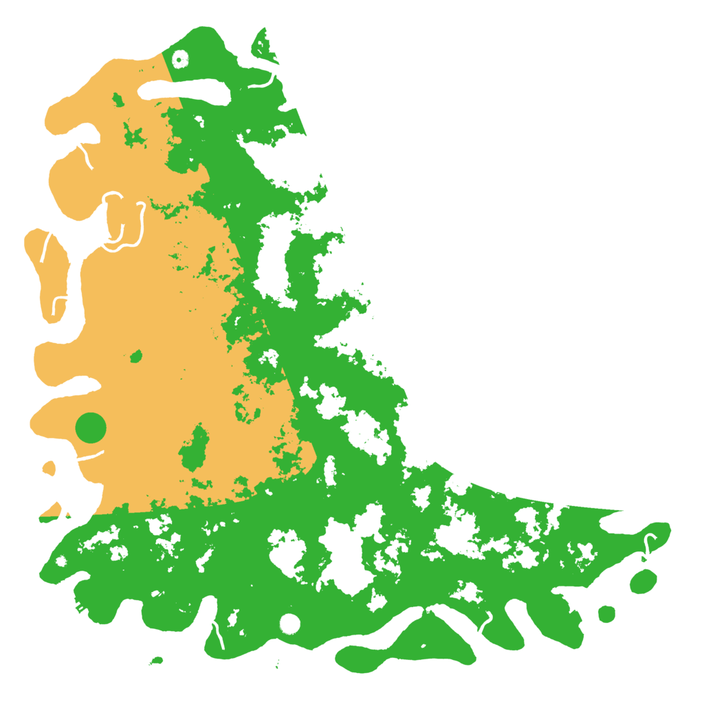 Biome Rust Map: Procedural Map, Size: 6000, Seed: 86309629