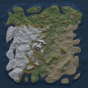 Thumbnail Rust Map: Procedural Map, Size: 5000, Seed: 150087947, 19 Monuments