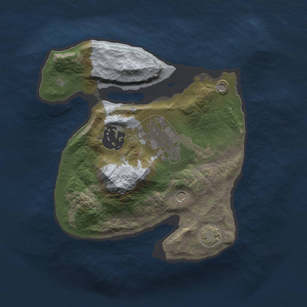 Rust Map: Barren, Size: 2000, Seed: 882597888, 6 Monuments