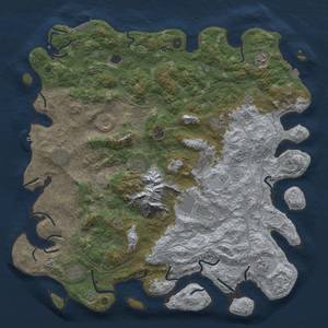 Thumbnail Rust Map: Procedural Map, Size: 5000, Seed: 463452323, 19 Monuments