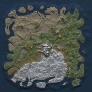 Thumbnail Rust Map: Procedural Map, Size: 5000, Seed: 1927860118, 19 Monuments