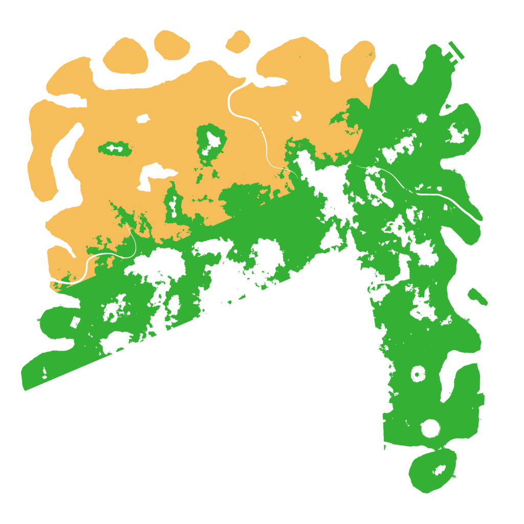 Biome Rust Map: Procedural Map, Size: 5000, Seed: 1927860118