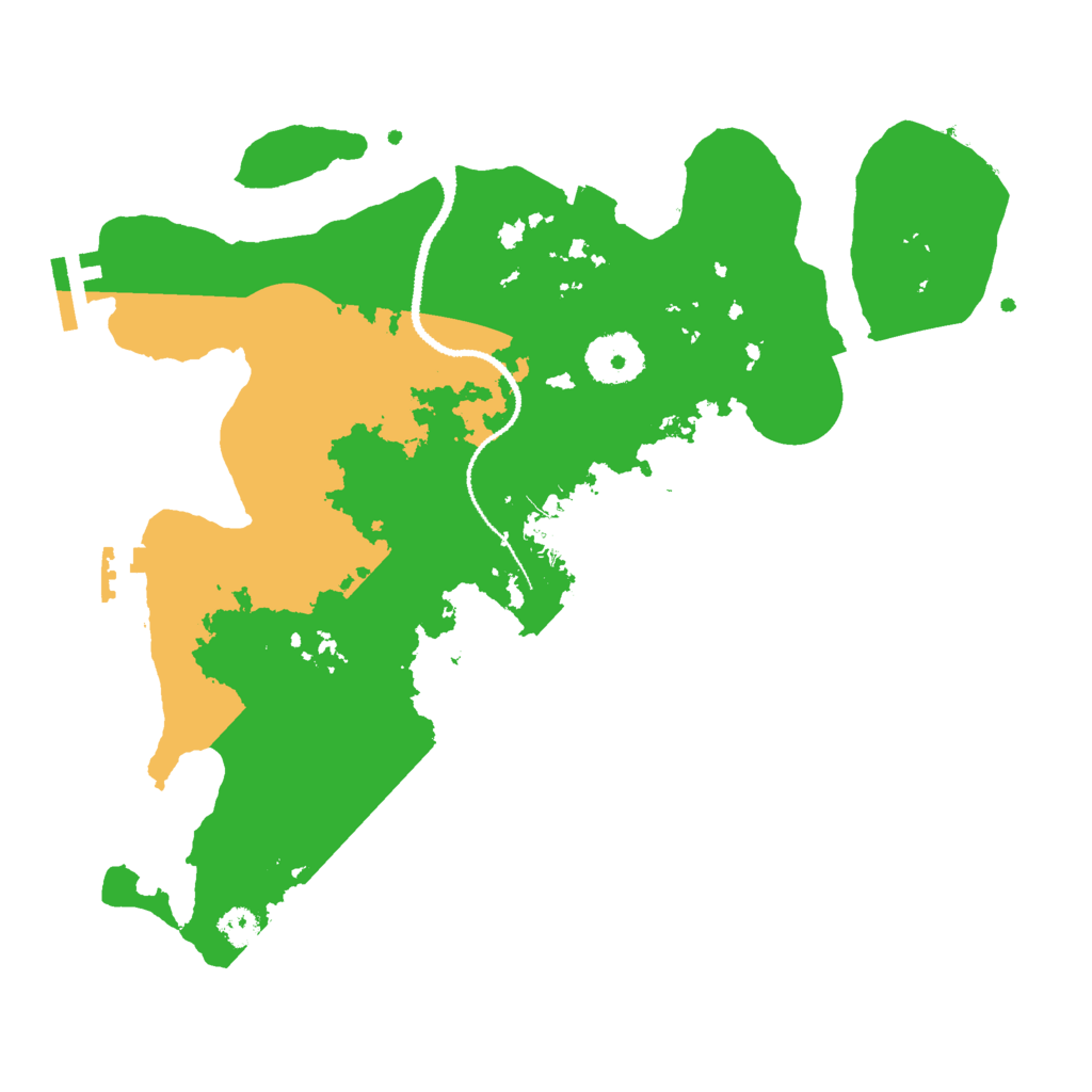 Biome Rust Map: Procedural Map, Size: 3000, Seed: 1255880504