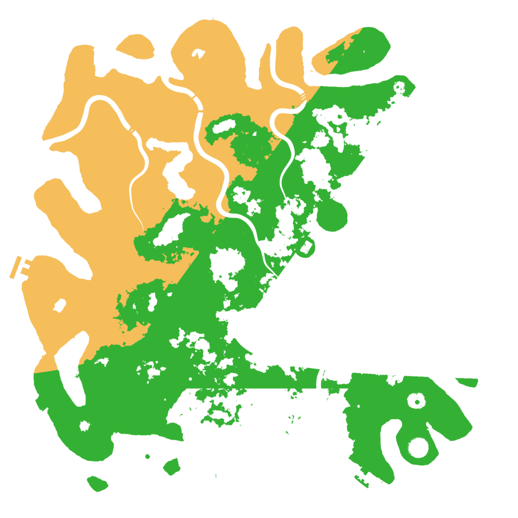 Biome Rust Map: Procedural Map, Size: 4500, Seed: 1245
