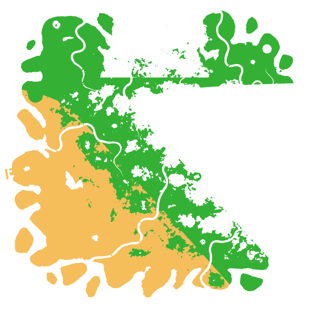 Biome Rust Map: Procedural Map, Size: 6000, Seed: 418939522