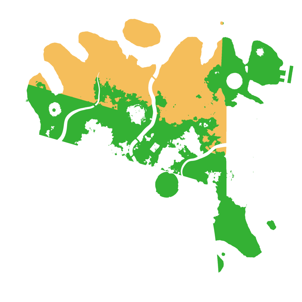 Biome Rust Map: Procedural Map, Size: 3500, Seed: 2071076000