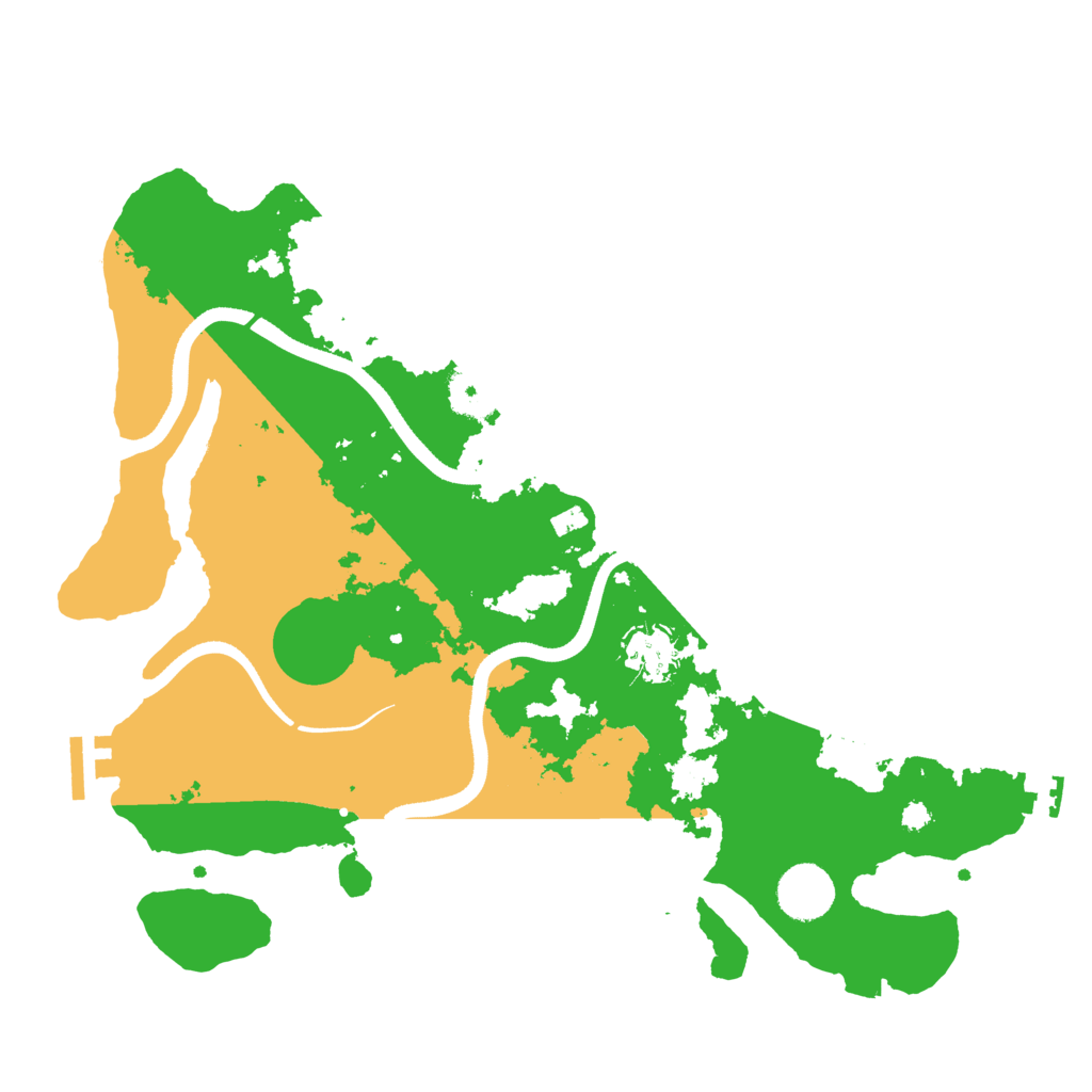 Biome Rust Map: Procedural Map, Size: 3500, Seed: 501715546