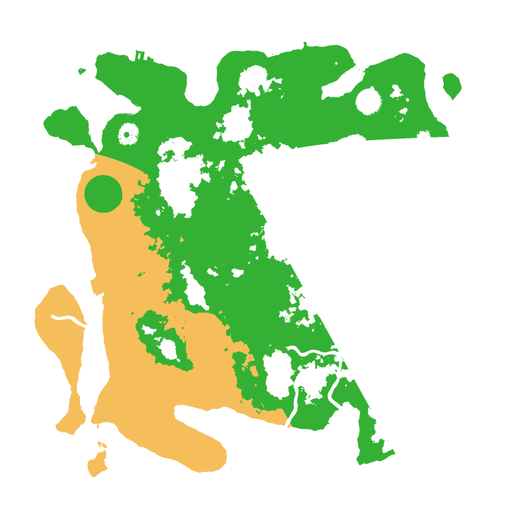 Biome Rust Map: Procedural Map, Size: 3600, Seed: 87086982