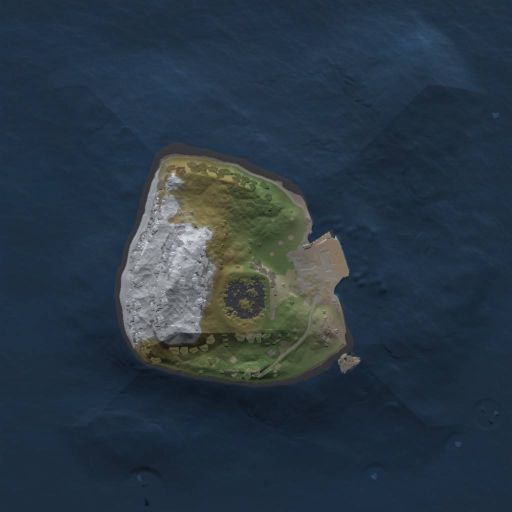 Rust Map: Procedural Map, Size: 1250, Seed: 9817555, 3 Monuments