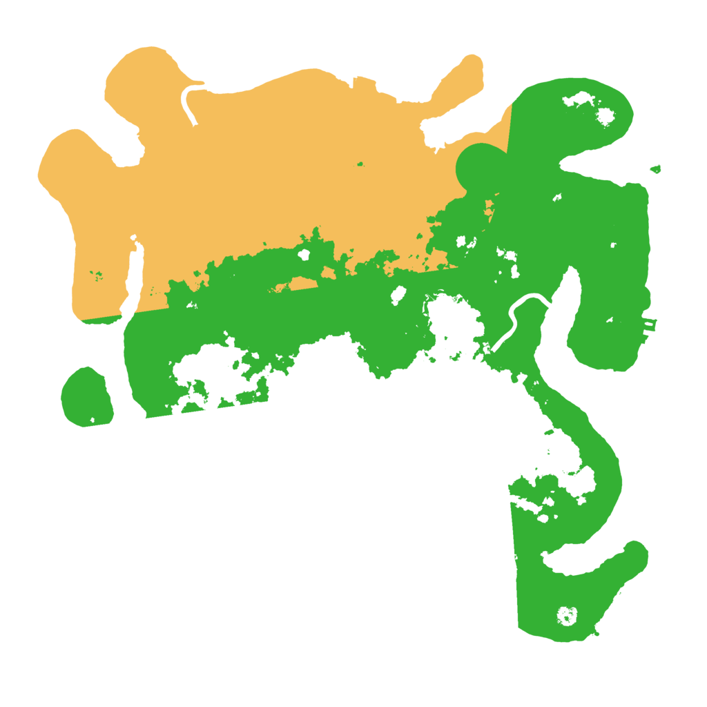 Biome Rust Map: Procedural Map, Size: 3600, Seed: 54449638