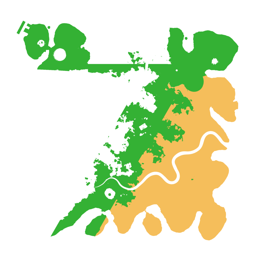 Biome Rust Map: Procedural Map, Size: 3700, Seed: 949539479