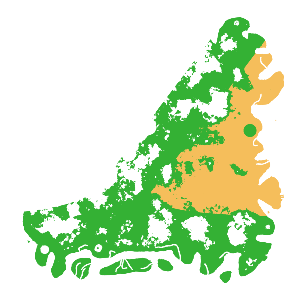 Biome Rust Map: Procedural Map, Size: 6000, Seed: 25134